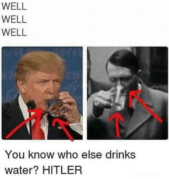 Trump-Hitler-Water